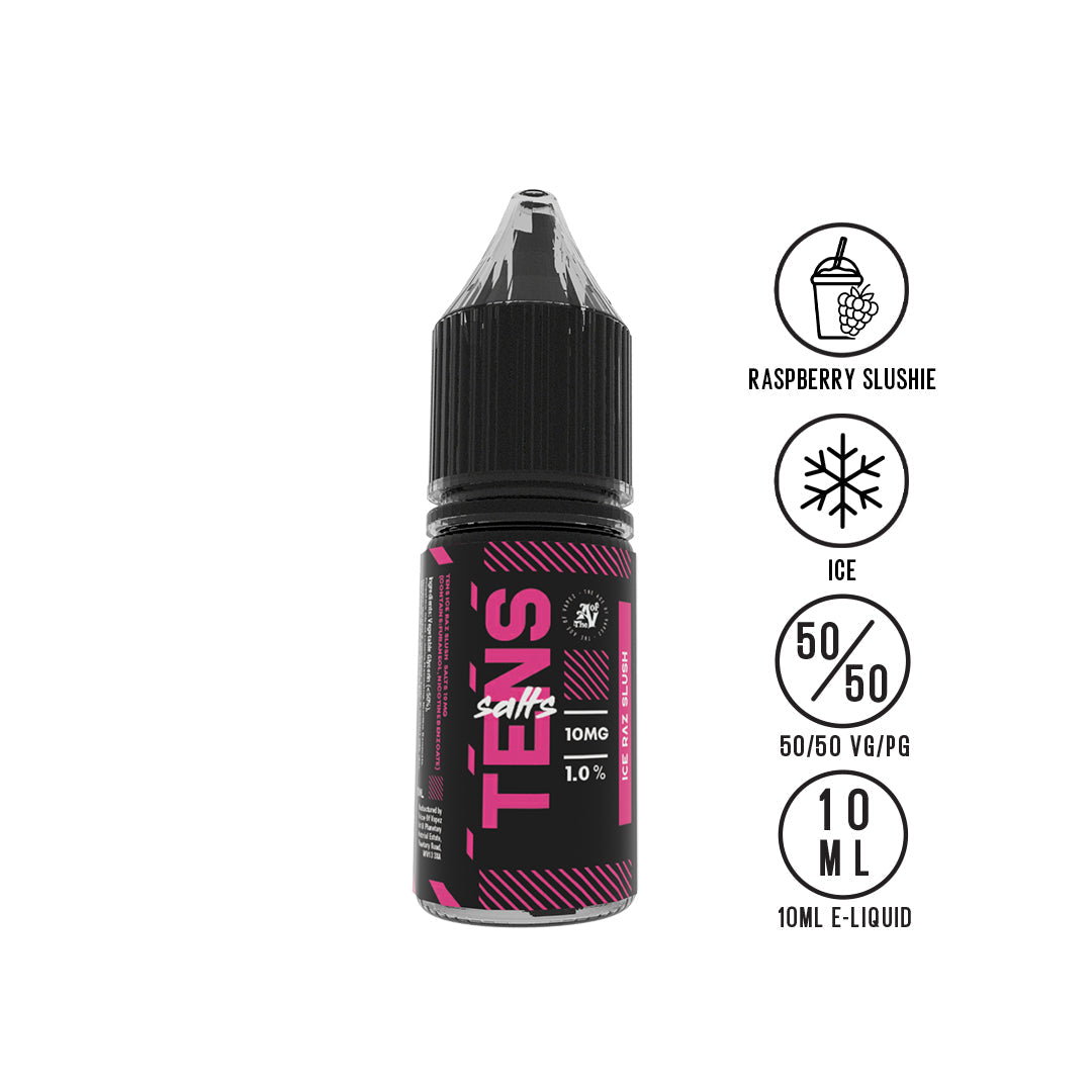 Tens Salt Ice Raz Slush 10ml - The Ace Of Vapez