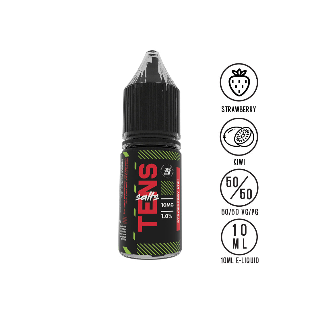 Tens Salt Strawberry Kiwi 10ml - The Ace Of Vapez