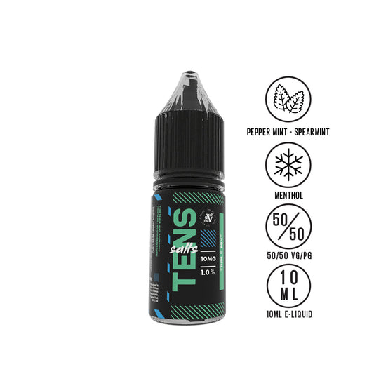 Tens Salt Triple Mint 10ml - The Ace Of Vapez