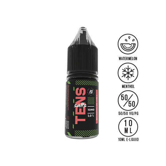 Tens Salt Watermelon Chill 10ml - The Ace Of Vapez