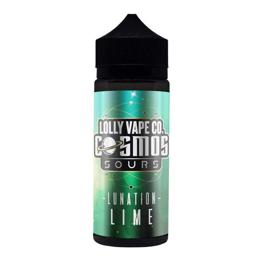 Lolly Vape Co Cosmos Sours - Lunation Lime 100ml - The Ace Of Vapez