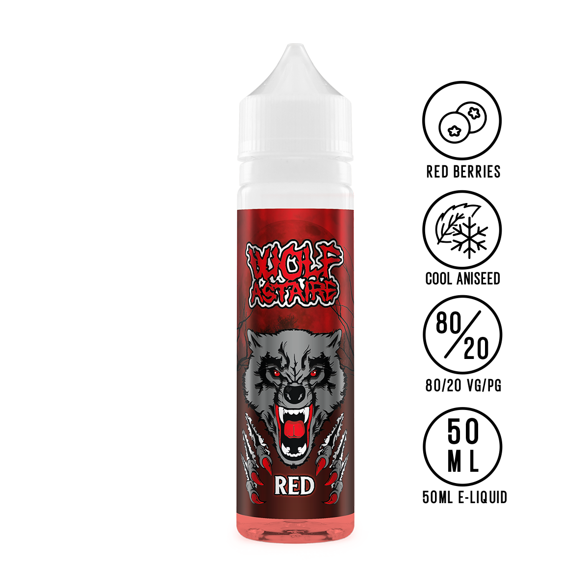 Wolf Astaire - Red 50ml - The Ace Of Vapez