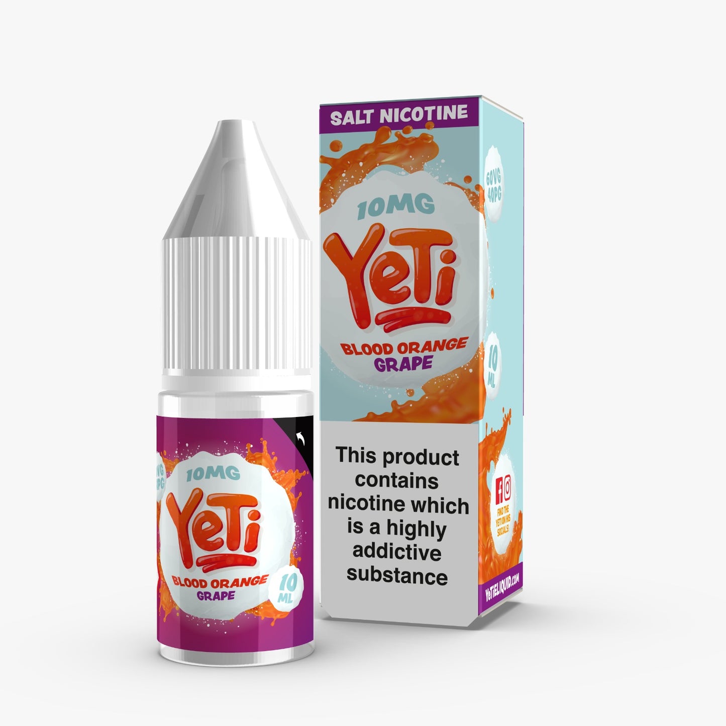 Yeti ﻿Blood Orange Grape Nic Salt 10ml - The Ace Of Vapez