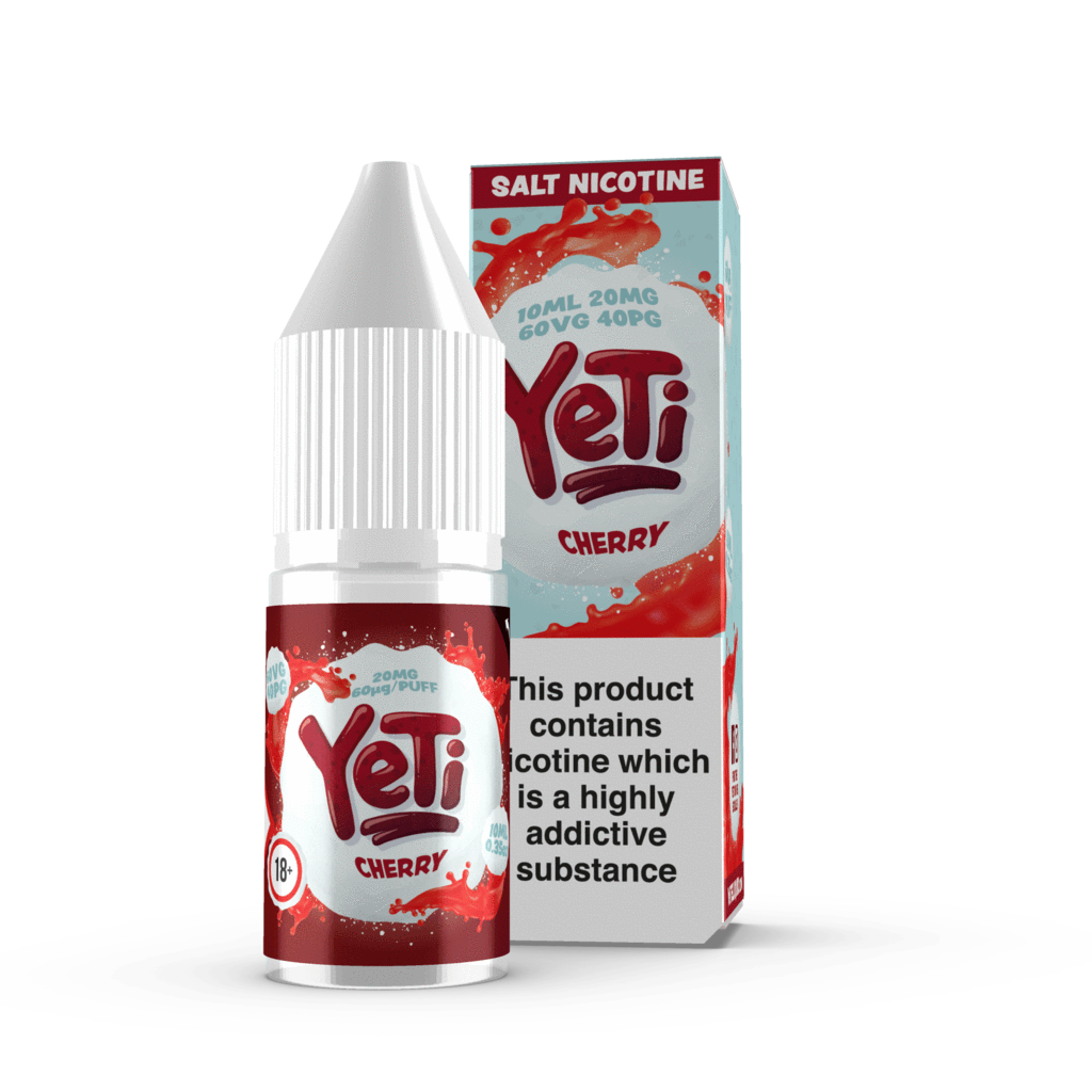 Yeti - Cherry ICE Nic Salt 10ml - The Ace Of Vapez